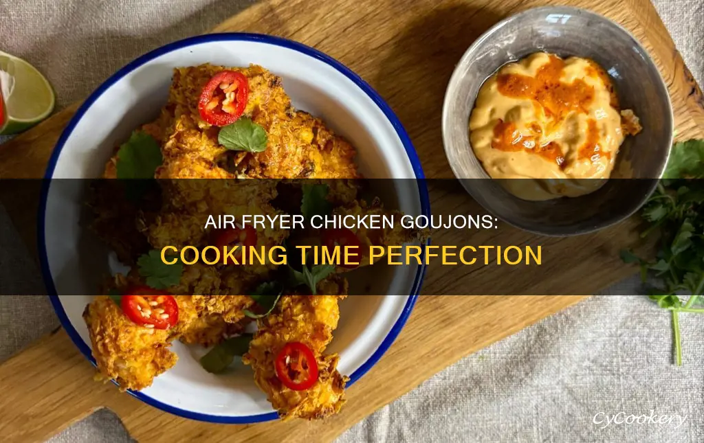 how long to cook chicken goujons in air fryer