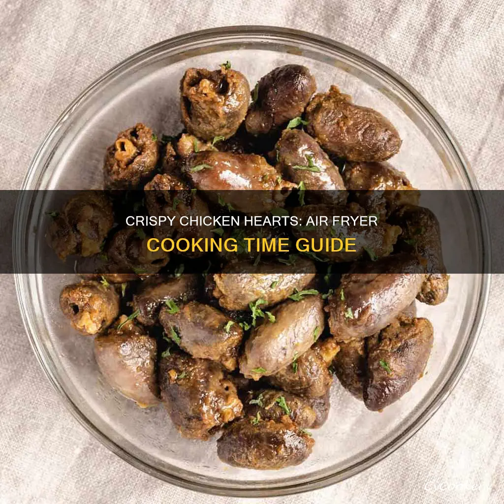 how long to cook chicken hearts in air fryer