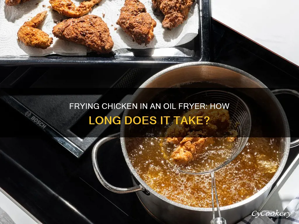 how long to cook chicken in oil fryer