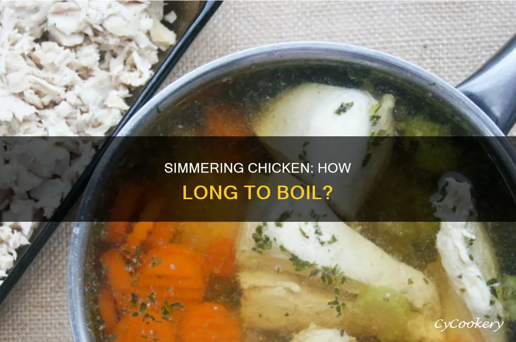 how long to cook chicken in pot of water