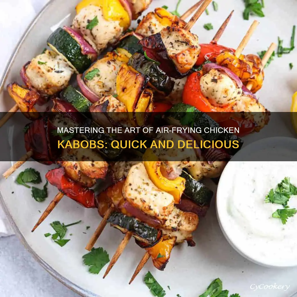 how long to cook chicken kabobs in air fryer oven