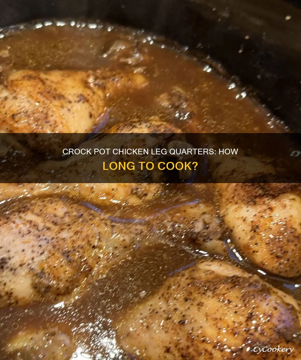 how long to cook chicken leg quarters in crock pot