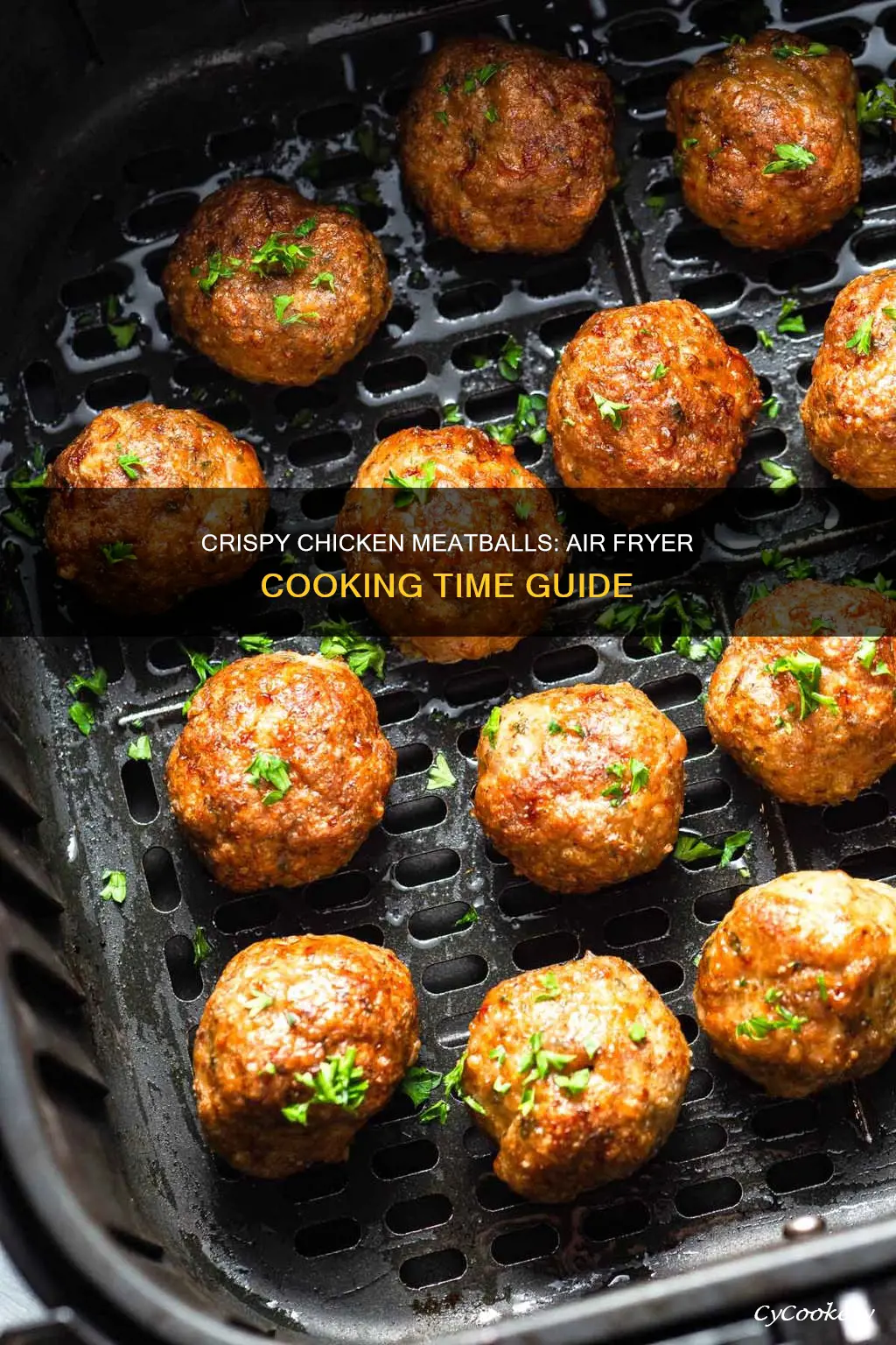 how long to cook chicken meatballs in air fryer