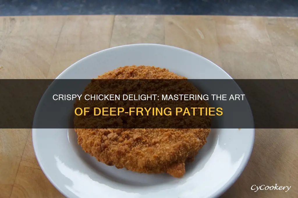 how long to cook chicken patties in deep fryer