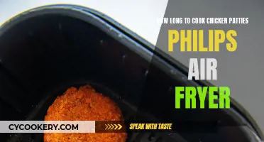 Perfectly Cooked Chicken Patties: Philips Air Fryer Time Guide