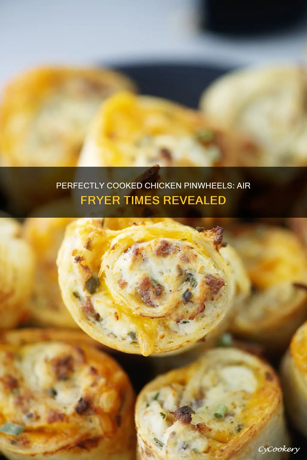 how long to cook chicken pinwheels in air fryer