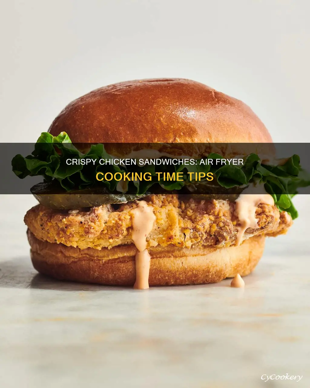 how long to cook chicken sandwich in air fryer