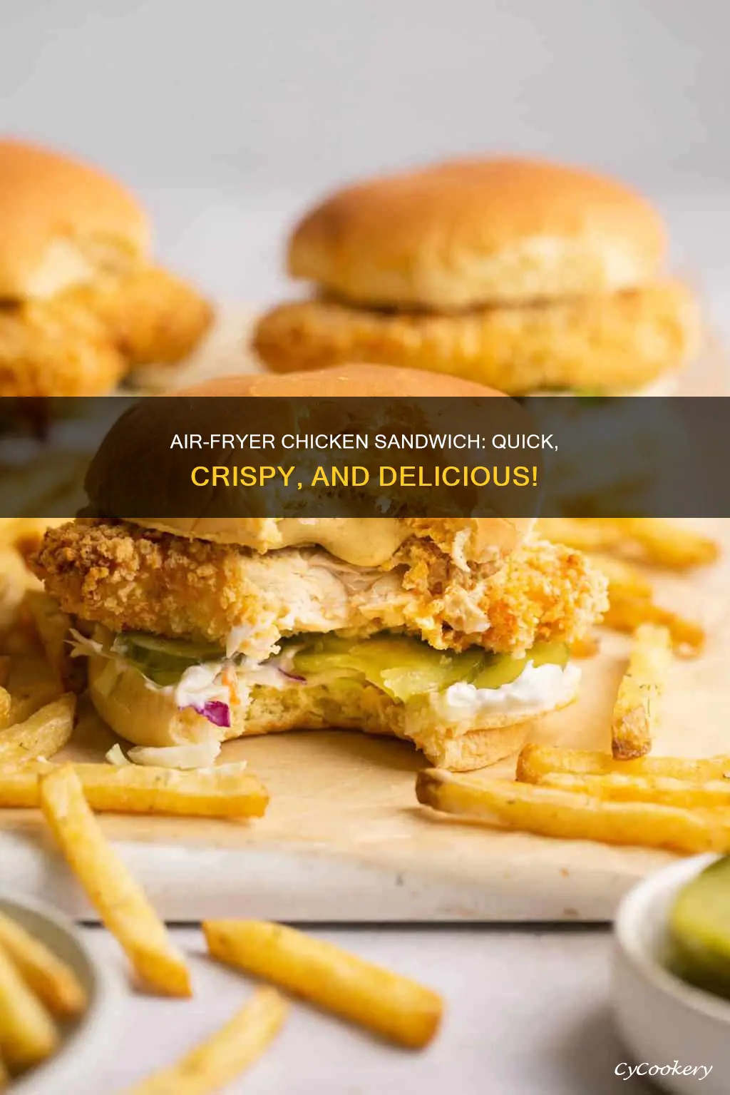 how long to cook chicken sandwich in air fryer