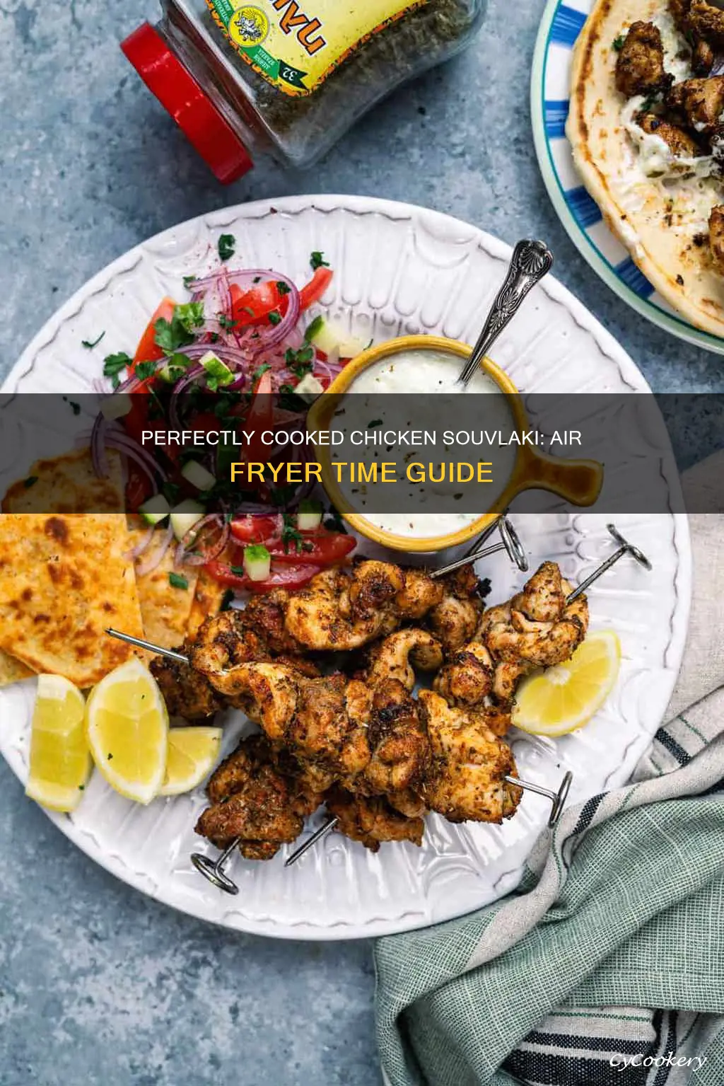 how long to cook chicken souvlaki in air fryer