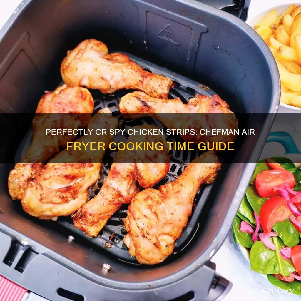 how long to cook chicken strips in chefman air fryer