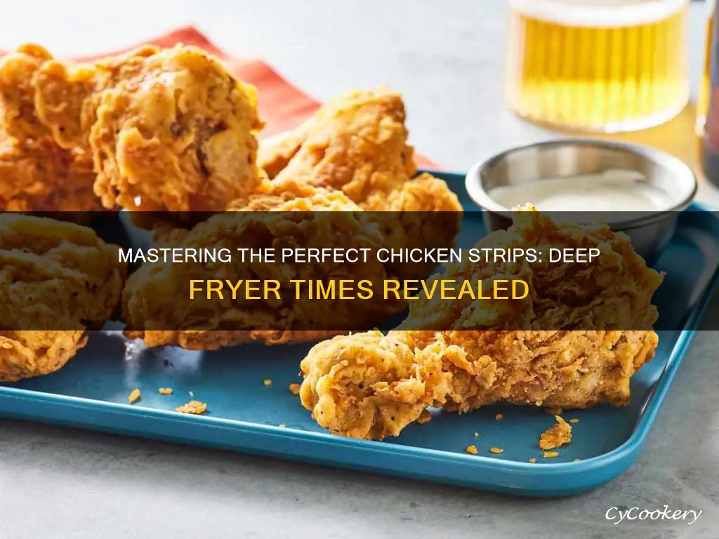 how long to cook chicken strips in deep fryer