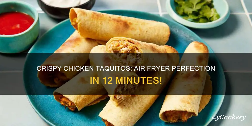 how long to cook chicken taquitos in air fryer