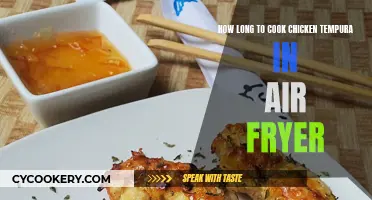 Crispy Chicken Tempura: Air Fryer Cooking Time Guide