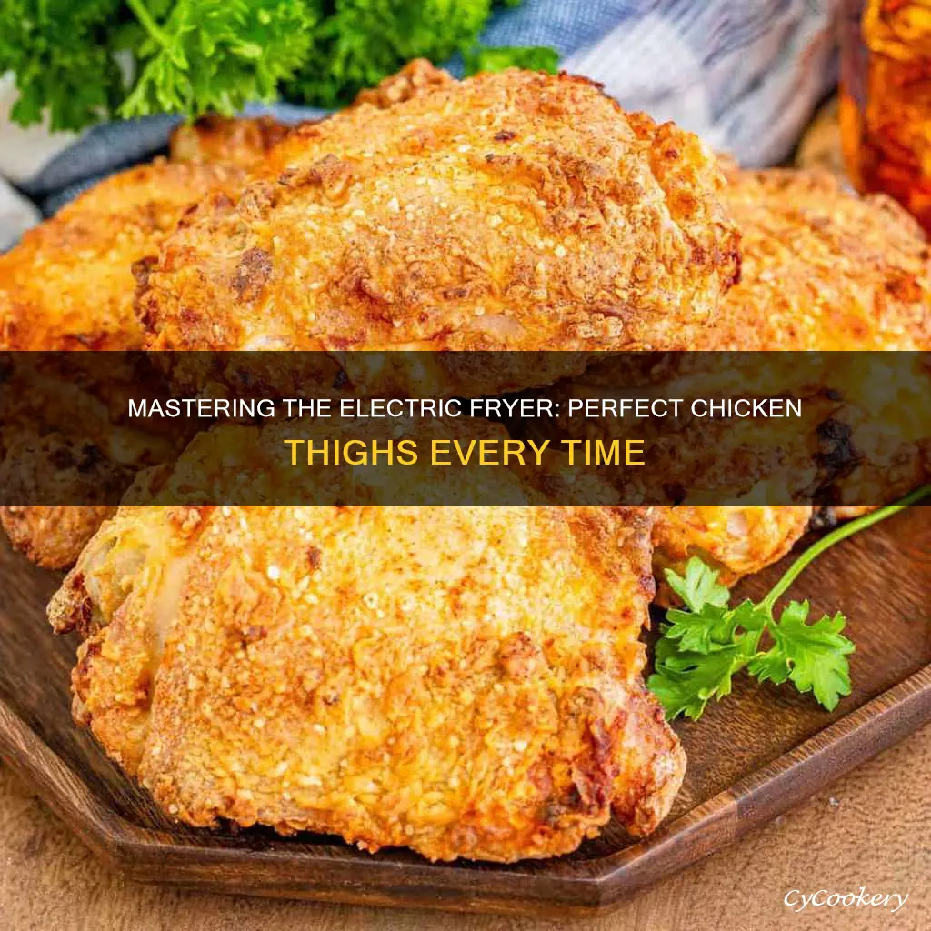 how long to cook chicken thighs in electric fryer