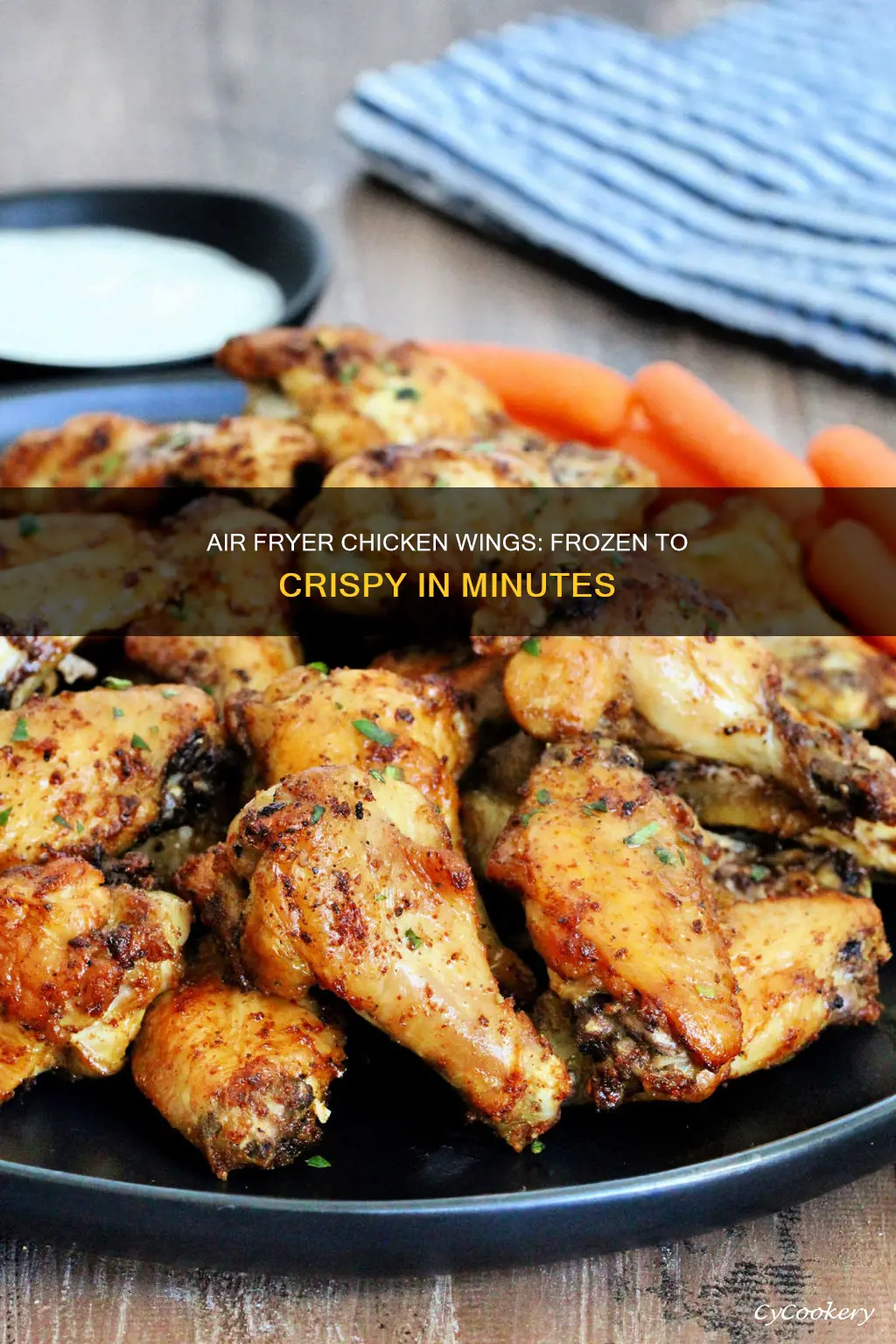 how long to cook chicken wings frozen in air fryer