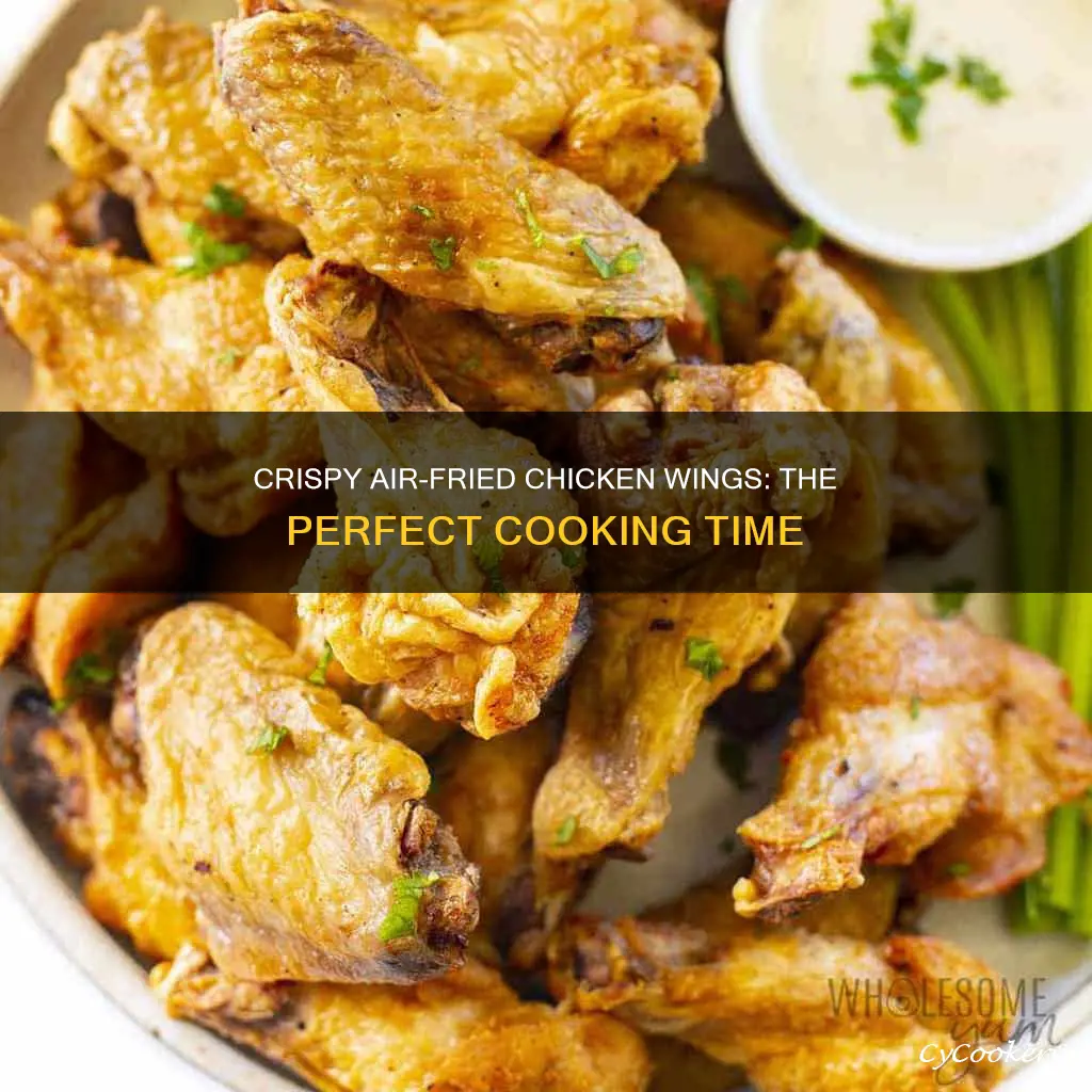 how long to cook chicken wings in air fryer crispy