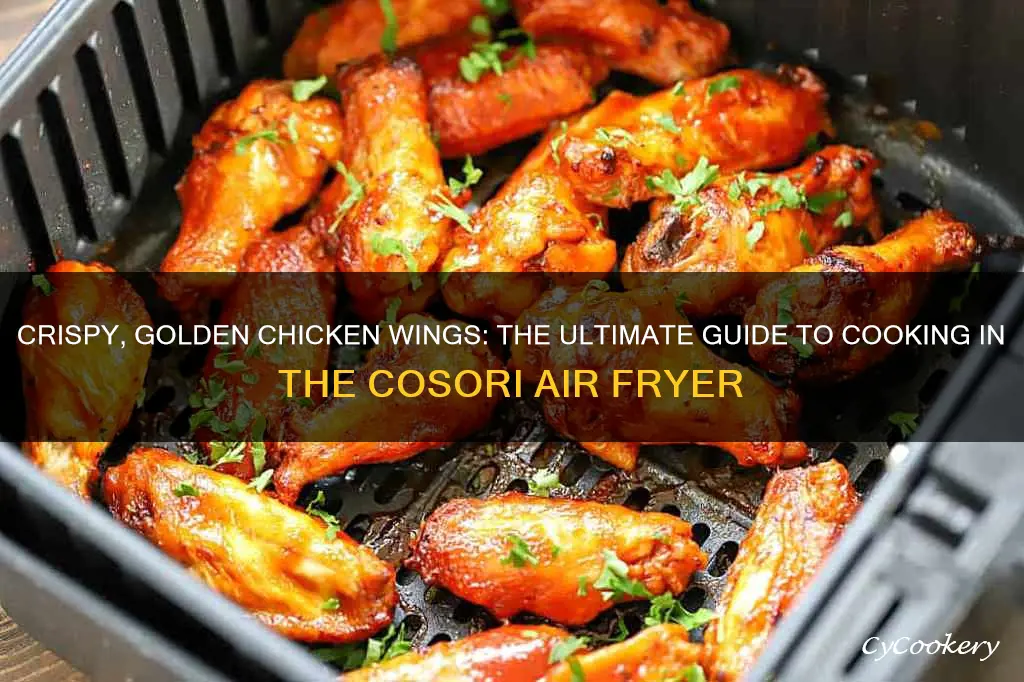 how long to cook chicken wings in cosori air fryer