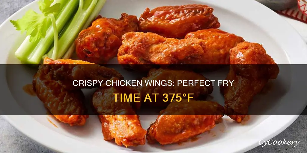 how long to cook chicken wings in fryer at 375