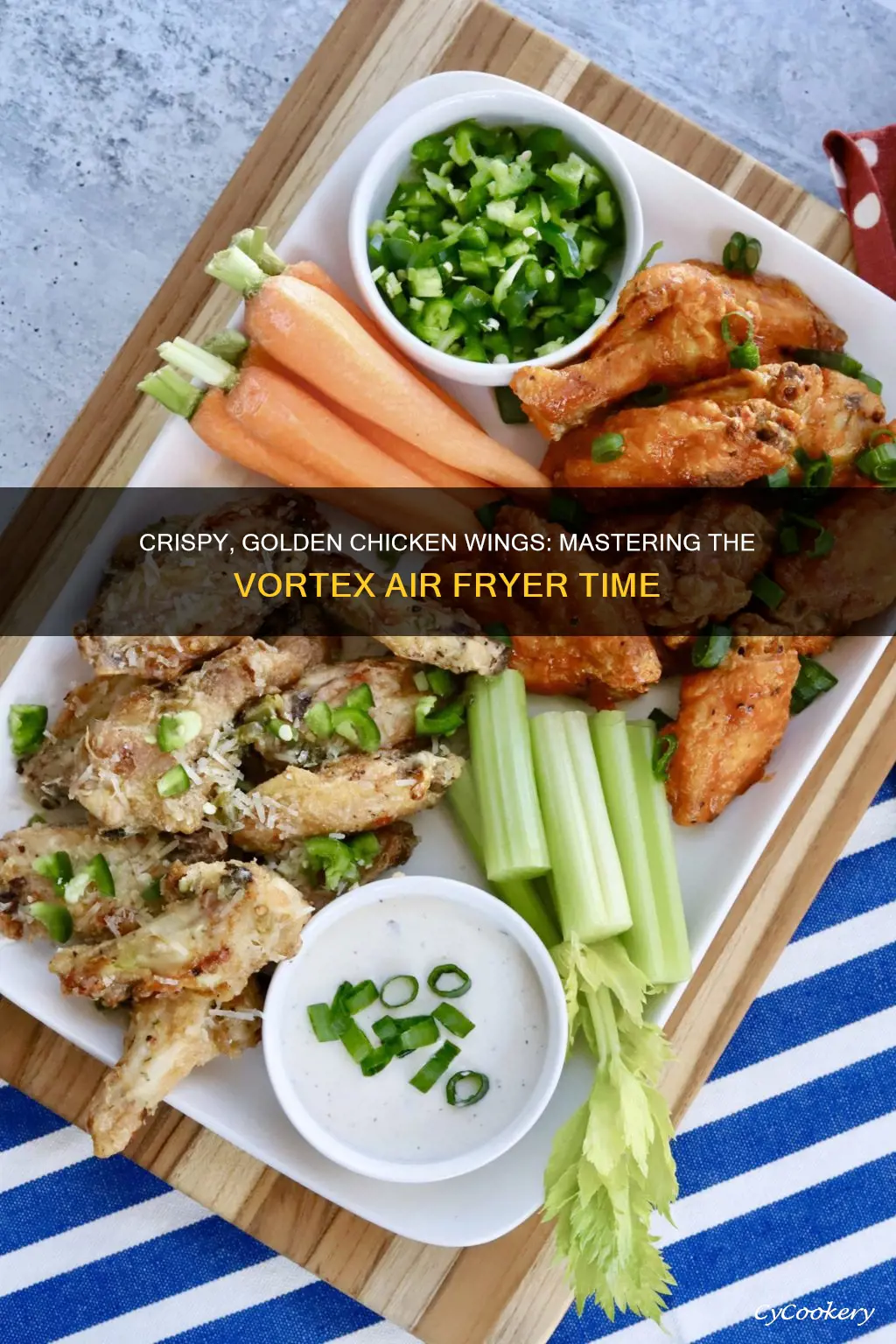 how long to cook chicken wings in vortex air fryer