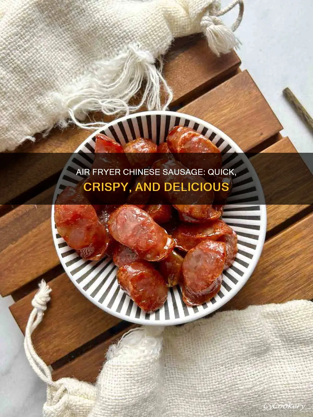 how long to cook chinese sausage air fryer