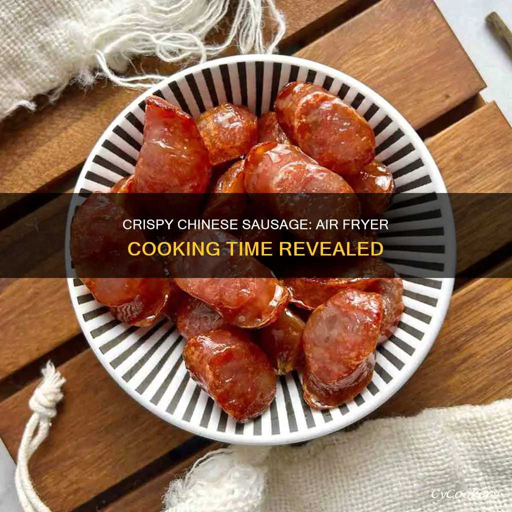 how long to cook chinese sausage in air fryer