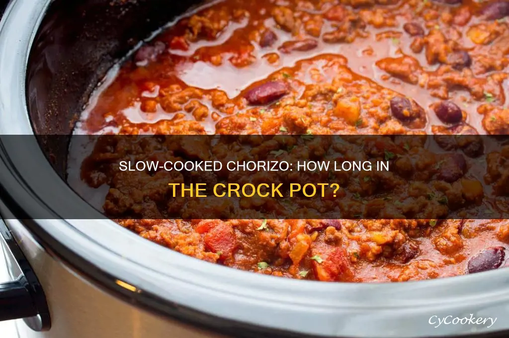 how long to cook chorizo in a crock pot