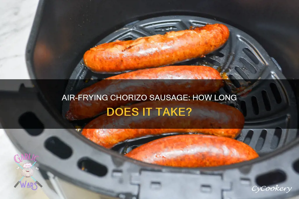 how long to cook chorizo sausage in air fryer