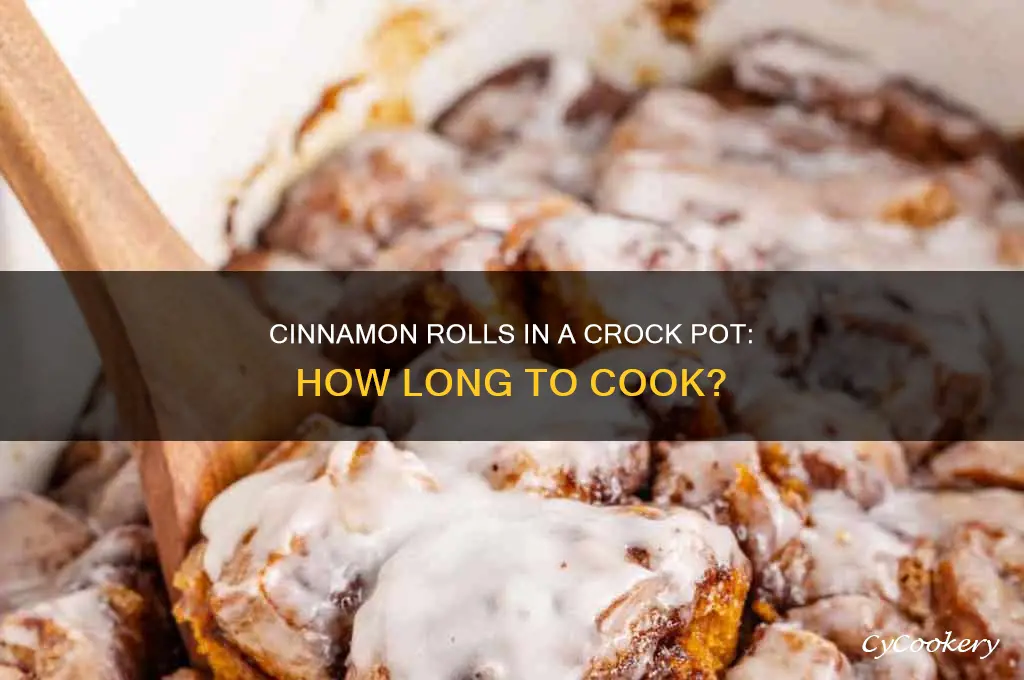how long to cook cinnamon rolls in crock pot