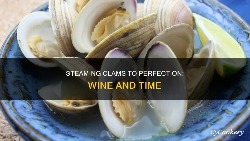 how long to cook clams in wine steam