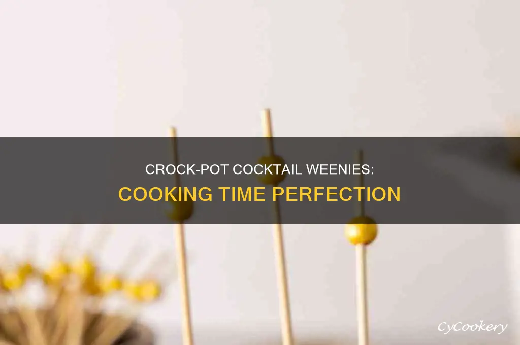 how long to cook cocktail weenies in a crock pot