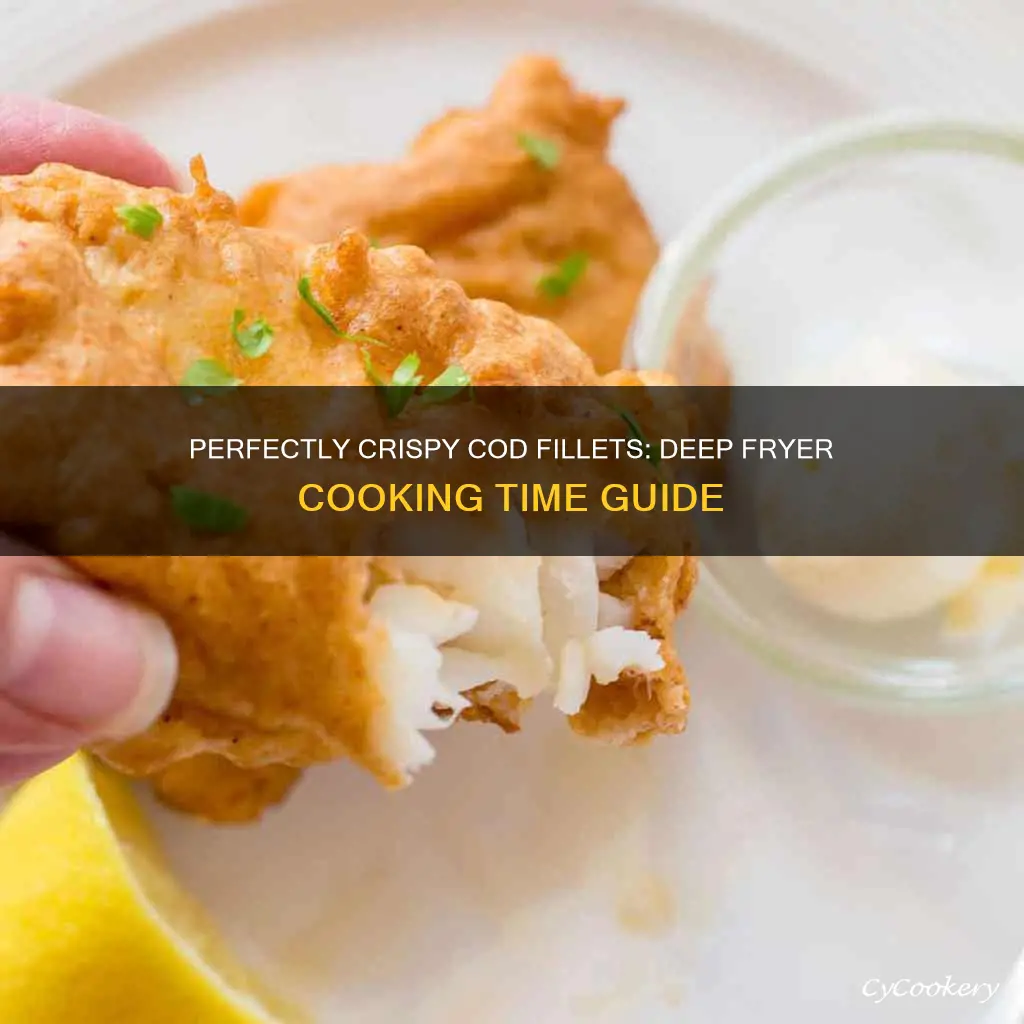 how long to cook cod fillets in deep fryer