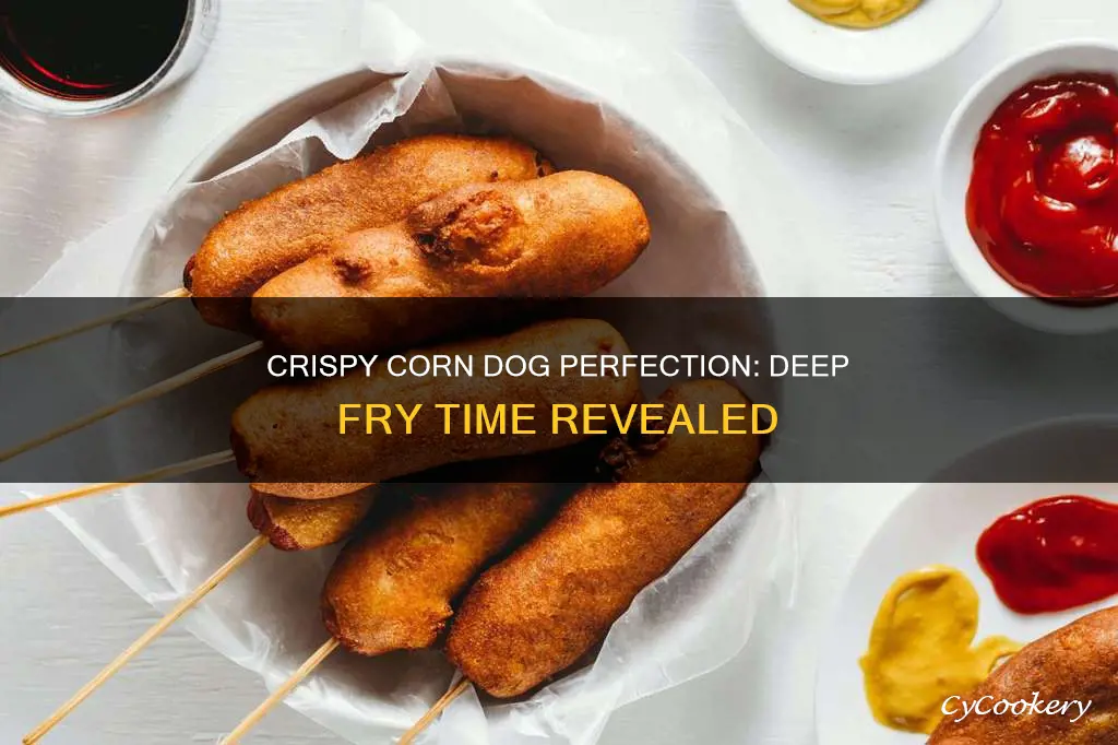 how long to cook corn dog in deep fryer