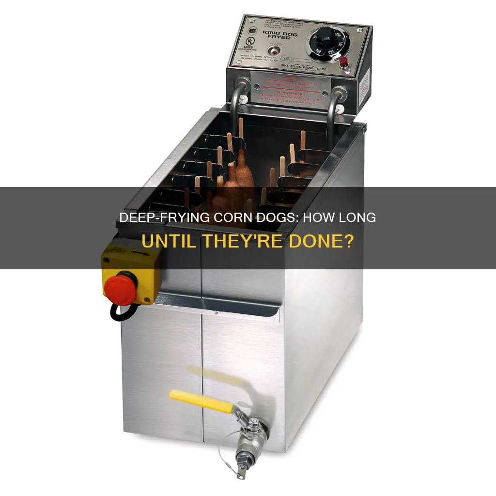 how long to cook corn dog in deep fryer