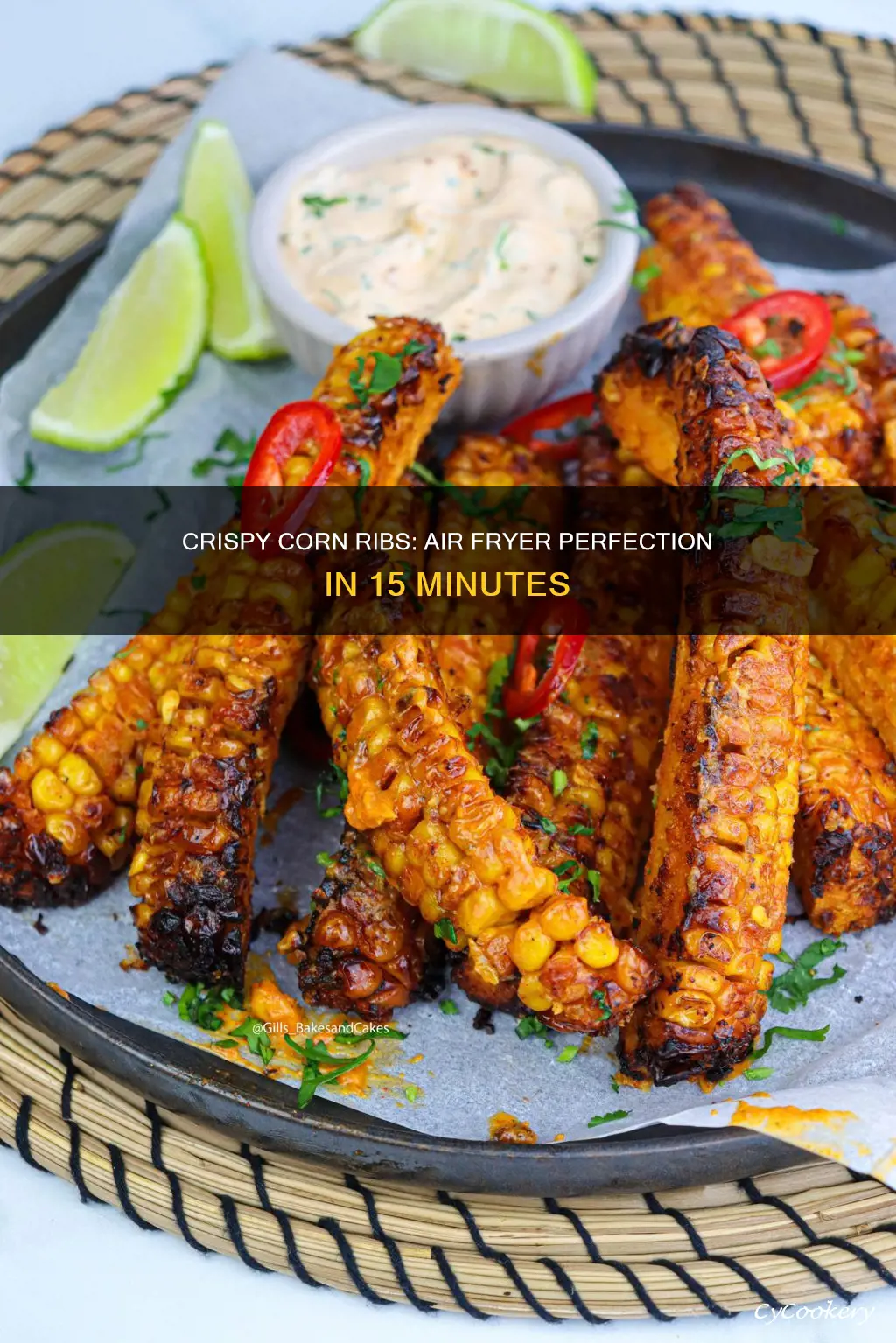 how long to cook corn ribs air fryer