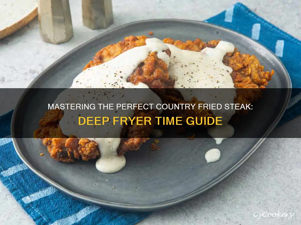 how long to cook country fried steak in deep fryer