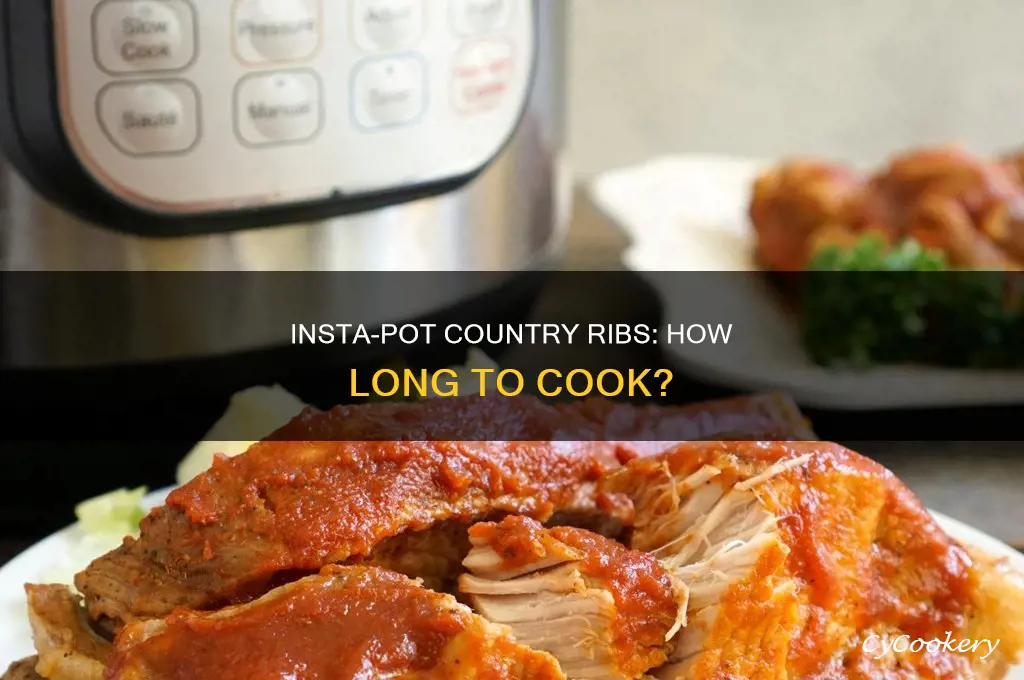 how long to cook country ribs in the insta pot