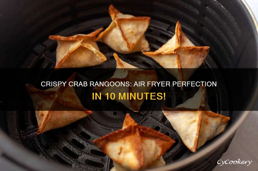 how long to cook crab rangoons in air fryer