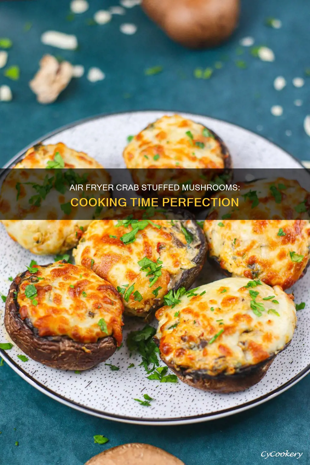 how long to cook crab stuffed mushrooms in air fryer