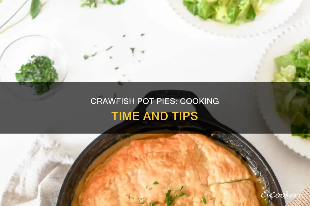 how long to cook crawfish pot pies