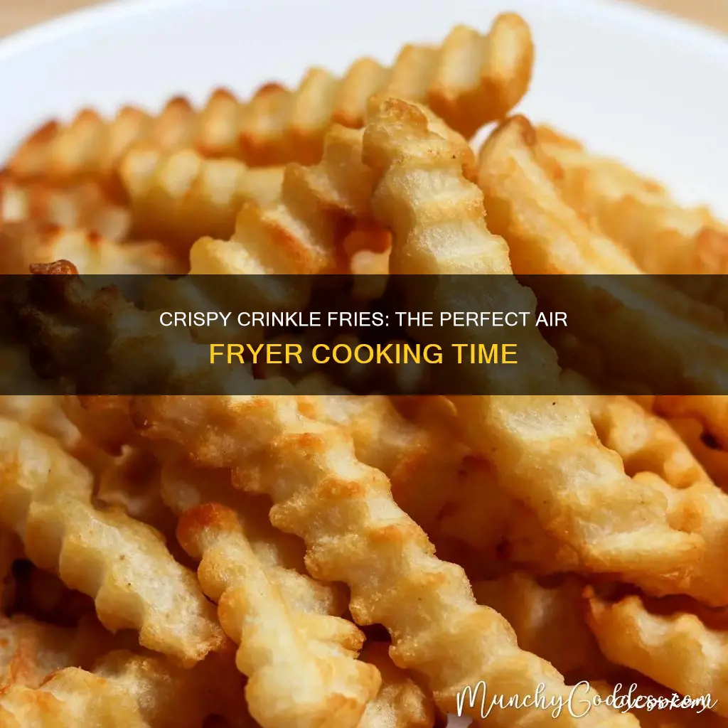 how long to cook crinkle fries in an air fryer