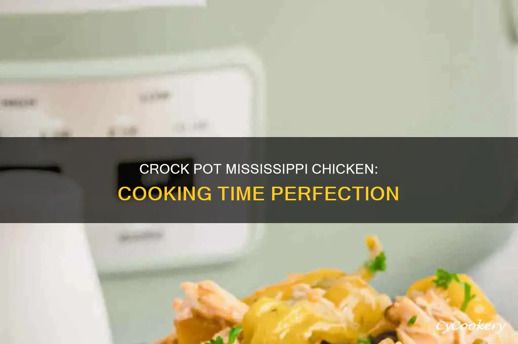 how long to cook crock pot mississippi chicken