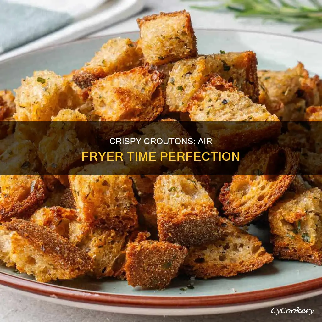 how long to cook croutons in air fryer