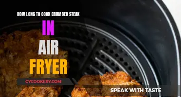 Crispy, Golden Crumbed Steak: Air Fryer Cooking Time Guide