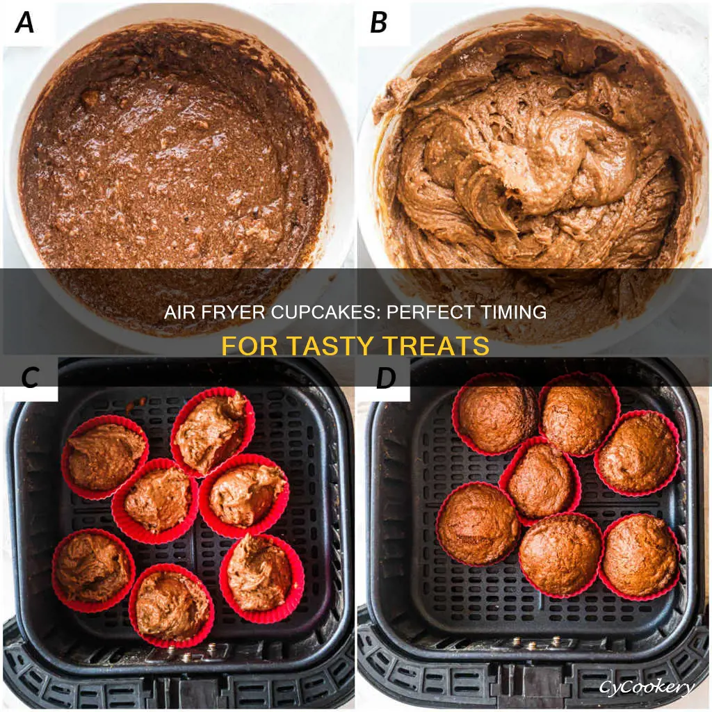 how long to cook cupcakes in the air fryer