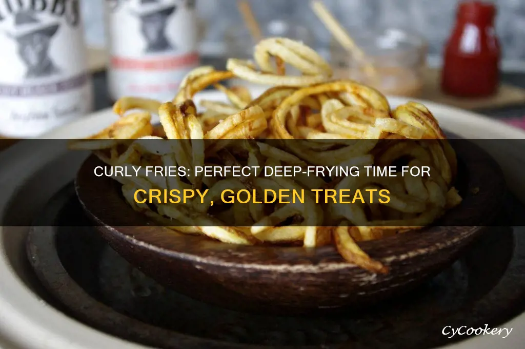 how long to cook curly fries in deep fryer