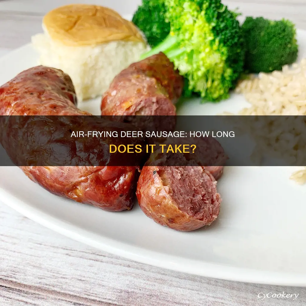 how long to cook deer sausage in the air fryer