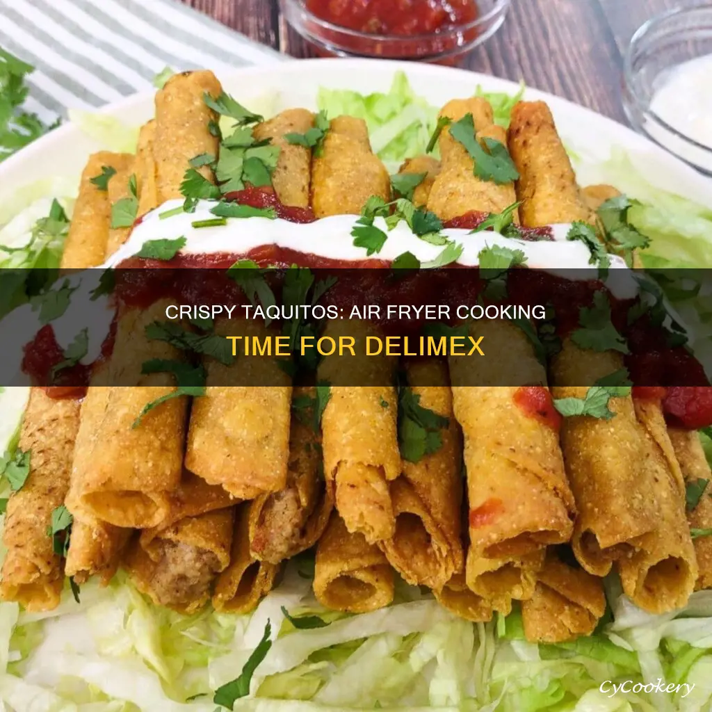 how long to cook delimex taquitos in air fryer