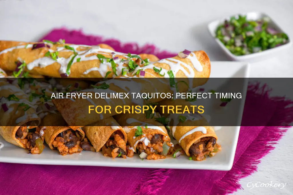 how long to cook delimex taquitos in air fryer