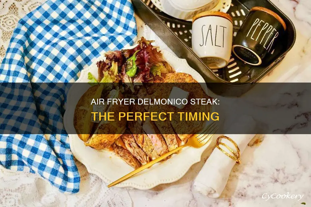 how long to cook delmonico steak in air fryer