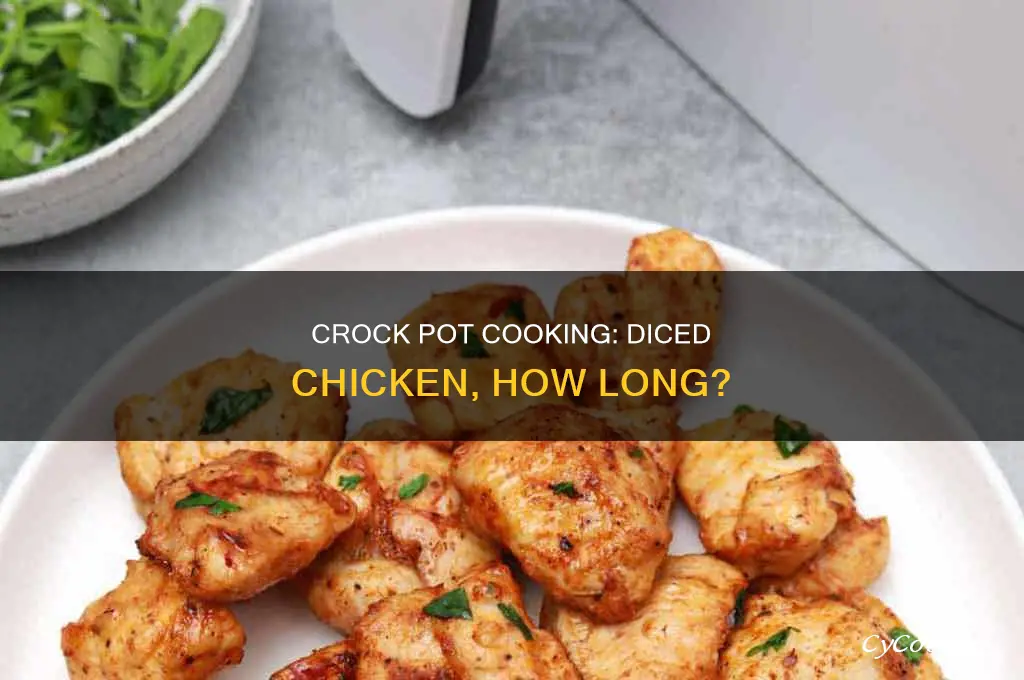 how long to cook diced chicken in a crock pot